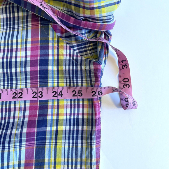 Peter Millar Mens Shirts Size XL Bold Multi Plaid Long Sleeve Button Down - Picture 8 of 9